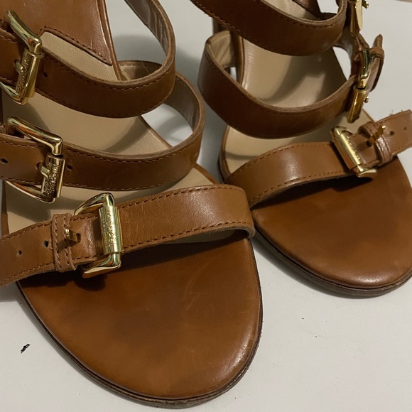Michael kors brown open toes heels size 6 1/2 - Picture 5 of 6